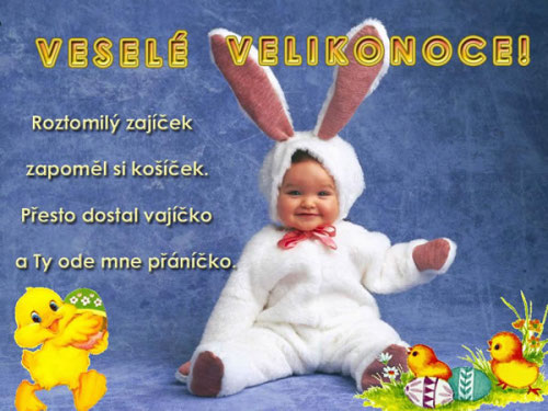 Roztomilý králíček k Velikonocům